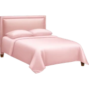 Light pink silk bed sticker