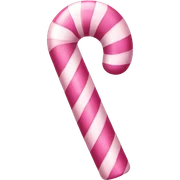Pink candy cane sticker