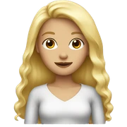 Blonde girl sticker