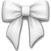 white bow sticker
