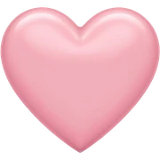 Pastel pink heart sticker