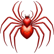 Spider heart  sticker