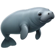 African Manatee sticker