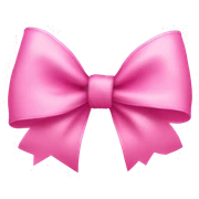 pink bow sticker