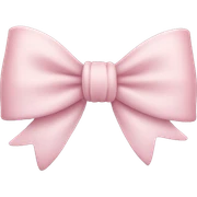 Pale Pink bow sticker