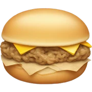 Beige food sticker