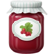Jar of rhubarb jam  sticker