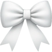 white bow  sticker