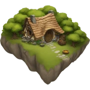 Hobbit hill house sticker