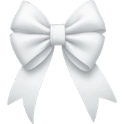 white bow sticker