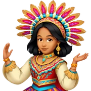 Folkloric Dancer sticker