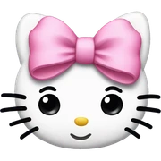 hello kitty with pink bow sticker