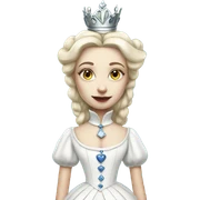 White queen in Alice in Wonderland white skin sticker