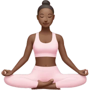Pastel pink yoga sticker
