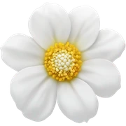 Flor blanca sticker