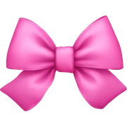 pink bow sticker