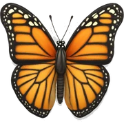 Monarch butterfly sticker