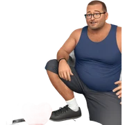 heartfelt solo portrait of a guy sticker