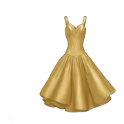 Dior gold dress sticker