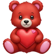 valentine bear sticker