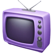 light purple tv sticker