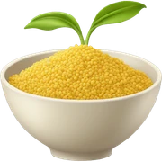 millet in a bowl sticker