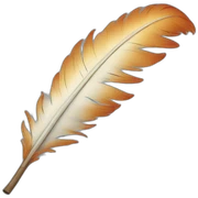Plume sticker