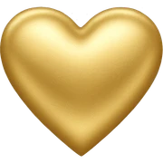 gold heart  sticker