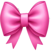Pink bow sticker