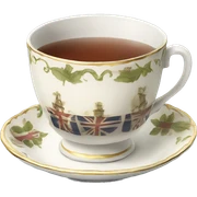 British tea cup sticker