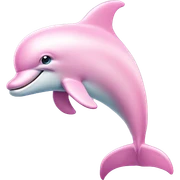 Pastel-pink-colors-dolphin sticker