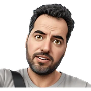 realistic portrait of a man sticker