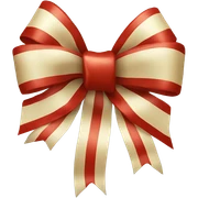 Decorative Christmas bow sticker