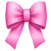 Pink bow sticker
