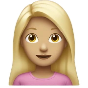 blonde haired girl sticker