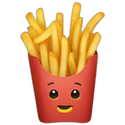French fries sticker