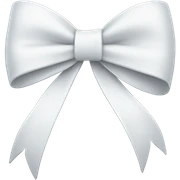 White bow sticker