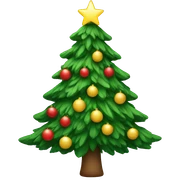 Christmas tree sticker