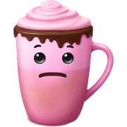Pink hot chocolate  sticker