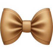 light brown bow sticker