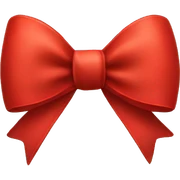 Red bow sticker