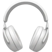 white headphones with white bows sticker