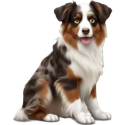 Red Merle Australian shepherd  sticker