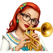 Mariachi Trumpet Player sticker