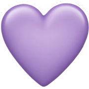 Lilac heart sticker