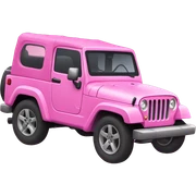 Pink jeep  sticker