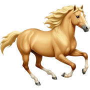 palomino horse running sticker