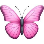 pink butterfly sticker