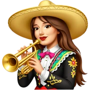 Mariachi Trumpet Player sticker