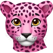 Pink leopard  sticker